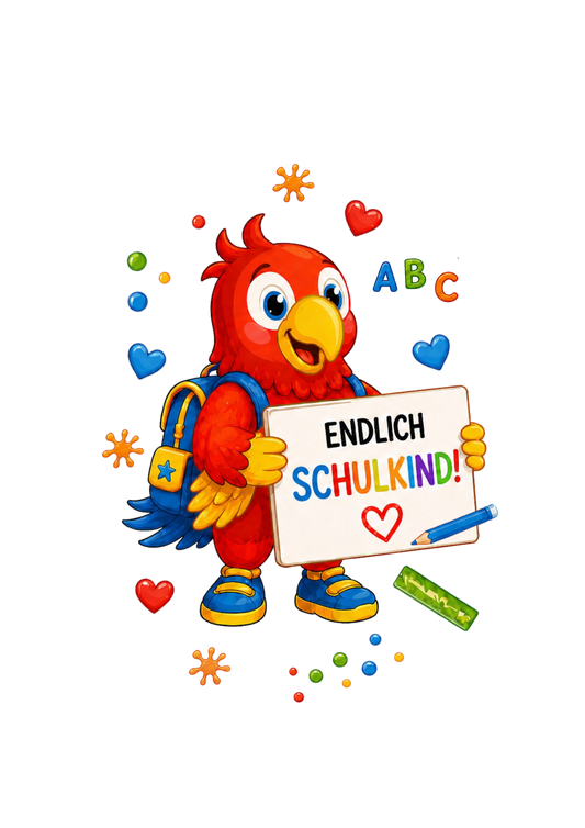 Benni ist Schulkind – Bügelbild-Hauptmotiv