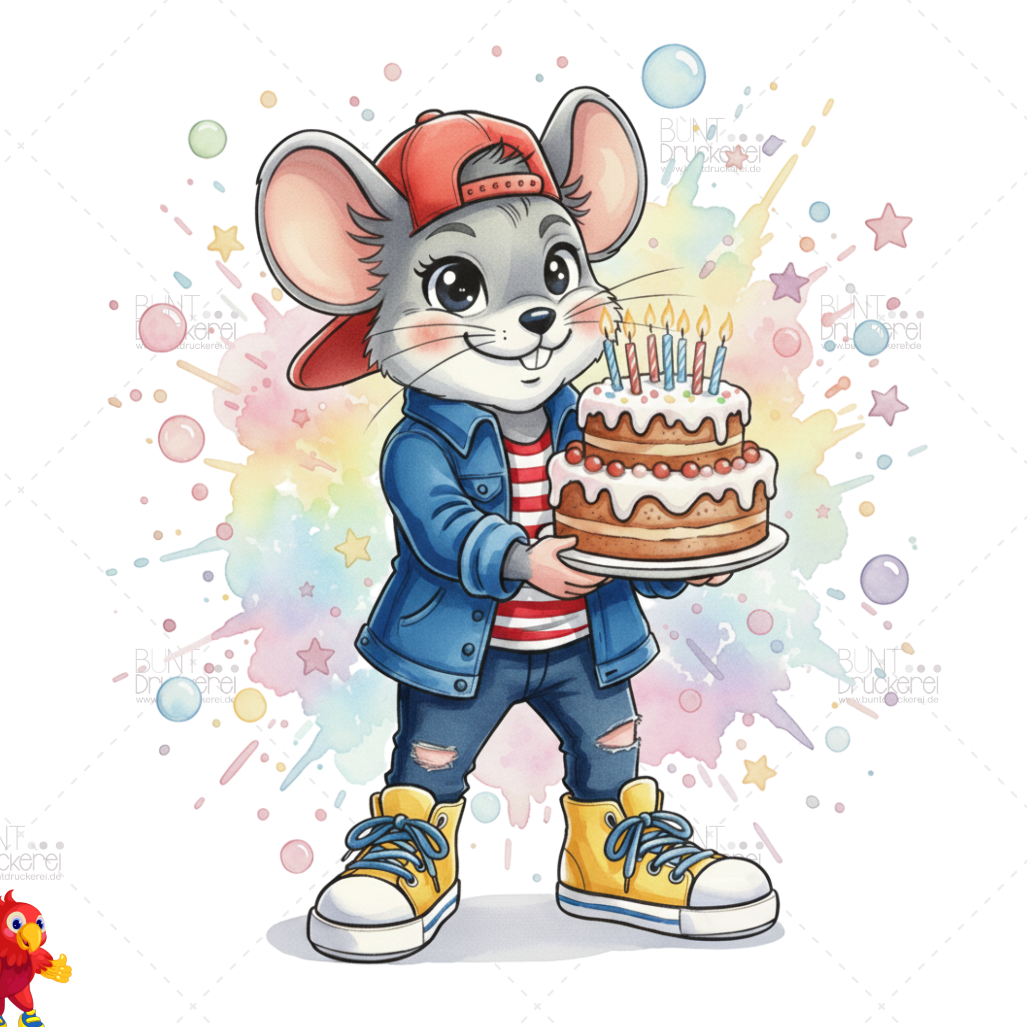 Freddi Geburtstag Bügelbild Motiv