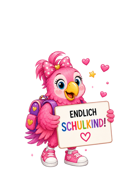 Lili ist Schulkind – Bügelbild-Hauptmotiv